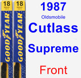 Front Wiper Blade Pack for 1987 Oldsmobile Cutlass Supreme - Premium