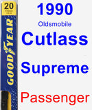 Passenger Wiper Blade for 1990 Oldsmobile Cutlass Supreme - Premium