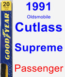 Passenger Wiper Blade for 1991 Oldsmobile Cutlass Supreme - Premium