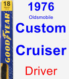 Driver Wiper Blade for 1976 Oldsmobile Custom Cruiser - Premium