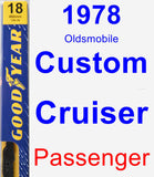 Passenger Wiper Blade for 1978 Oldsmobile Custom Cruiser - Premium