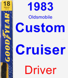 Driver Wiper Blade for 1983 Oldsmobile Custom Cruiser - Premium