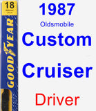 Driver Wiper Blade for 1987 Oldsmobile Custom Cruiser - Premium