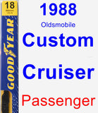 Passenger Wiper Blade for 1988 Oldsmobile Custom Cruiser - Premium