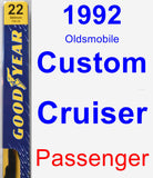 Passenger Wiper Blade for 1992 Oldsmobile Custom Cruiser - Premium