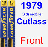 Front Wiper Blade Pack for 1979 Oldsmobile Cutlass - Premium