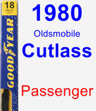 Passenger Wiper Blade for 1980 Oldsmobile Cutlass - Premium