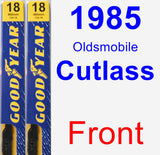 Front Wiper Blade Pack for 1985 Oldsmobile Cutlass - Premium