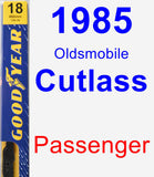 Passenger Wiper Blade for 1985 Oldsmobile Cutlass - Premium