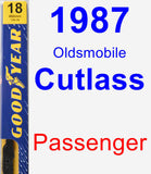 Passenger Wiper Blade for 1987 Oldsmobile Cutlass - Premium