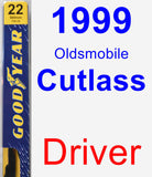 Driver Wiper Blade for 1999 Oldsmobile Cutlass - Premium