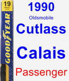 Passenger Wiper Blade for 1990 Oldsmobile Cutlass Calais - Premium