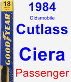 Passenger Wiper Blade for 1984 Oldsmobile Cutlass Ciera - Premium