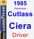 Driver Wiper Blade for 1985 Oldsmobile Cutlass Ciera - Premium