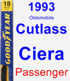 Passenger Wiper Blade for 1993 Oldsmobile Cutlass Ciera - Premium