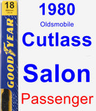 Passenger Wiper Blade for 1980 Oldsmobile Cutlass Salon - Premium