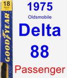 Passenger Wiper Blade for 1975 Oldsmobile Delta 88 - Premium