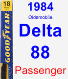 Passenger Wiper Blade for 1984 Oldsmobile Delta 88 - Premium