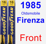 Front Wiper Blade Pack for 1985 Oldsmobile Firenza - Premium