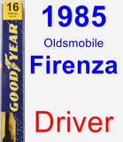 Driver Wiper Blade for 1985 Oldsmobile Firenza - Premium