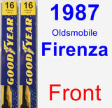 Front Wiper Blade Pack for 1987 Oldsmobile Firenza - Premium