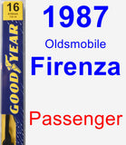 Passenger Wiper Blade for 1987 Oldsmobile Firenza - Premium