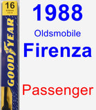 Passenger Wiper Blade for 1988 Oldsmobile Firenza - Premium