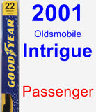 Passenger Wiper Blade for 2001 Oldsmobile Intrigue - Premium