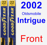 Front Wiper Blade Pack for 2002 Oldsmobile Intrigue - Premium