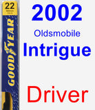 Driver Wiper Blade for 2002 Oldsmobile Intrigue - Premium