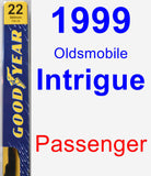 Passenger Wiper Blade for 1999 Oldsmobile Intrigue - Premium