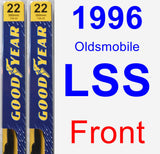 Front Wiper Blade Pack for 1996 Oldsmobile LSS - Premium