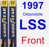 Front Wiper Blade Pack for 1997 Oldsmobile LSS - Premium