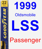 Passenger Wiper Blade for 1999 Oldsmobile LSS - Premium