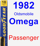 Passenger Wiper Blade for 1982 Oldsmobile Omega - Premium