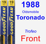 Front Wiper Blade Pack for 1988 Oldsmobile Toronado - Premium