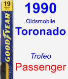 Passenger Wiper Blade for 1990 Oldsmobile Toronado - Premium