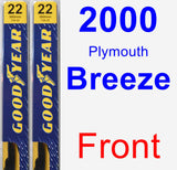 Front Wiper Blade Pack for 2000 Plymouth Breeze - Premium