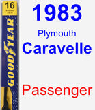 Passenger Wiper Blade for 1983 Plymouth Caravelle - Premium