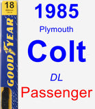 Passenger Wiper Blade for 1985 Plymouth Colt - Premium