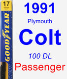 Passenger Wiper Blade for 1991 Plymouth Colt - Premium