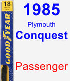 Passenger Wiper Blade for 1985 Plymouth Conquest - Premium