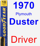 Driver Wiper Blade for 1970 Plymouth Duster - Premium