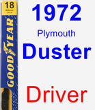 Driver Wiper Blade for 1972 Plymouth Duster - Premium