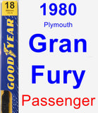 Passenger Wiper Blade for 1980 Plymouth Gran Fury - Premium