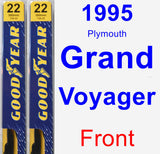 Front Wiper Blade Pack for 1995 Plymouth Grand Voyager - Premium