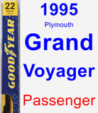 Passenger Wiper Blade for 1995 Plymouth Grand Voyager - Premium