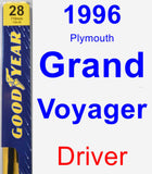 Driver Wiper Blade for 1996 Plymouth Grand Voyager - Premium