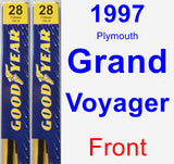 Front Wiper Blade Pack for 1997 Plymouth Grand Voyager - Premium