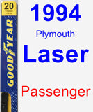 Passenger Wiper Blade for 1994 Plymouth Laser - Premium